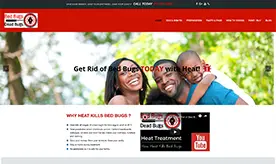 Bed Bug Heat Doctor website preview