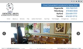 Dental Arts Group website preview