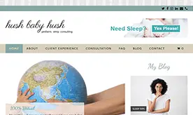 Hush Baby Hush website preview