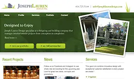 Joseph Lauren Design website preview