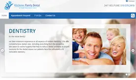 Kitchener Family Dental website preview