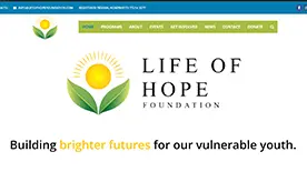 Life of Hope Foundation website preview