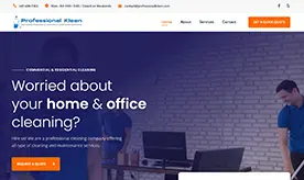 Professional Kleen website preview