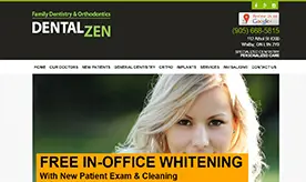 DentalZen website preview