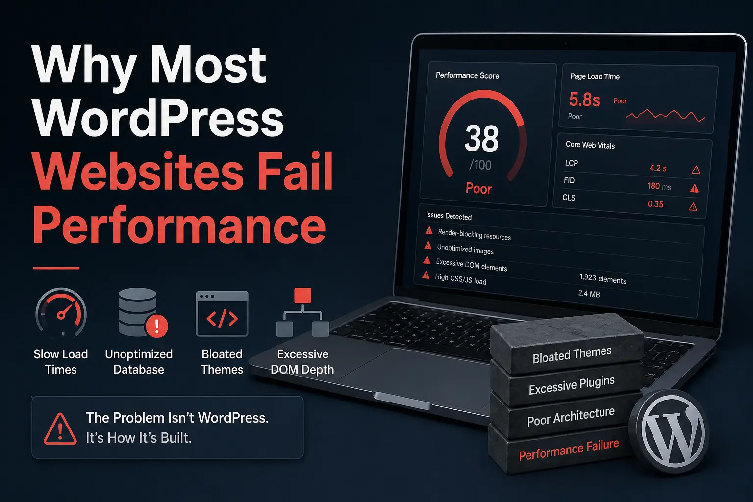 Why Most WordPress Websites Fail Performance - Enveos