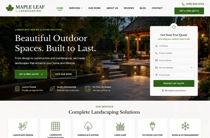 Maple Leaf Landscaping project image