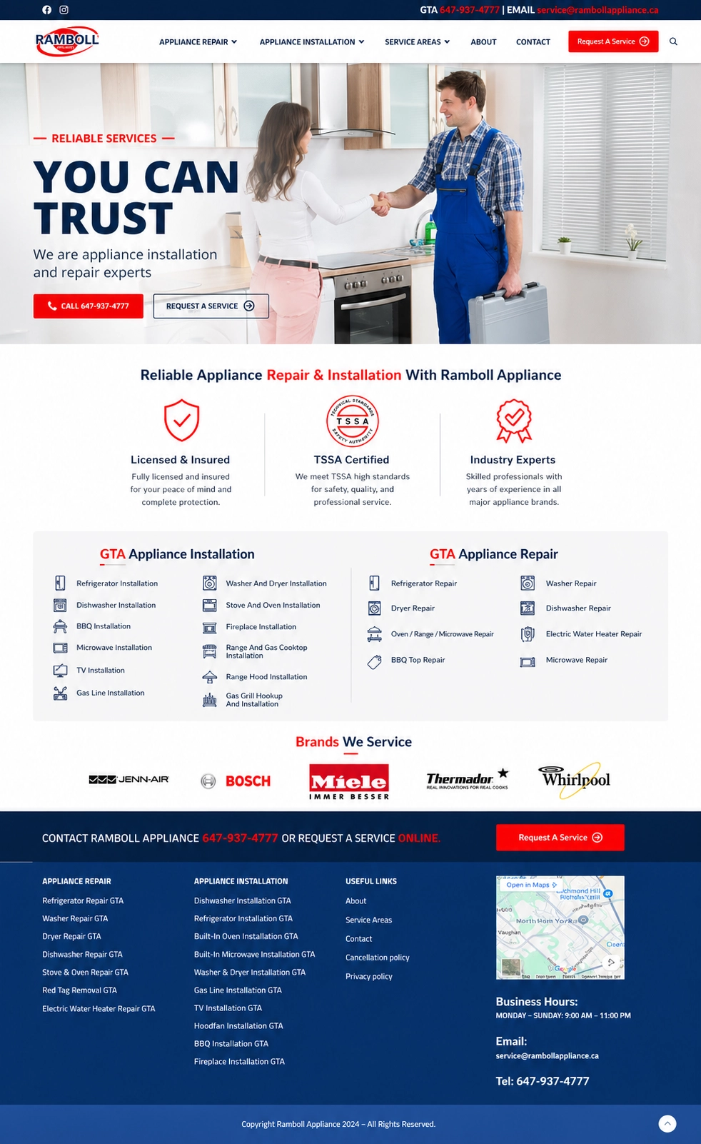 Ramboll Appliance website strategy preview