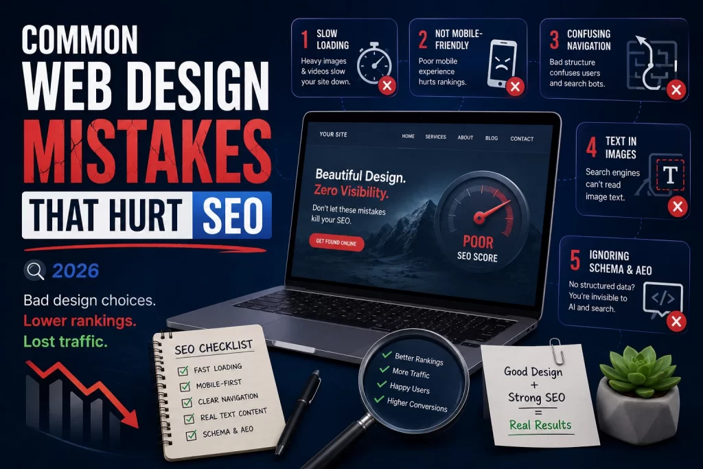Web Design Mistakes That Hurt SEO