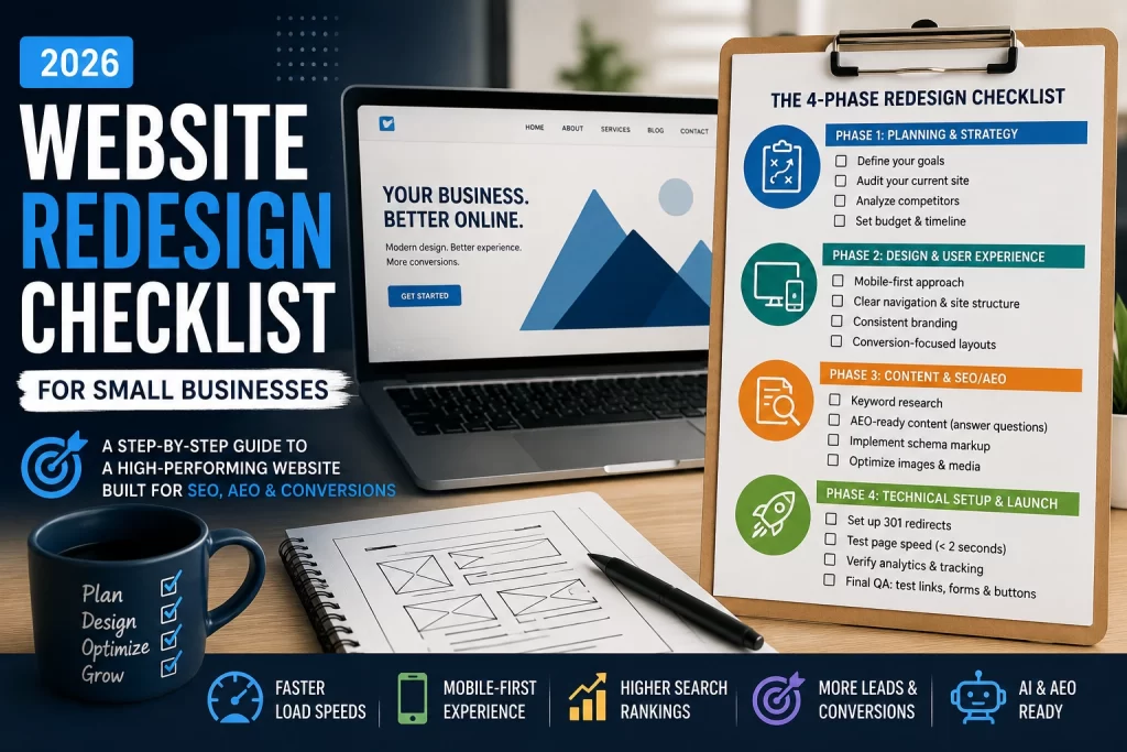 Website Redesign Checklist for Small Businesses