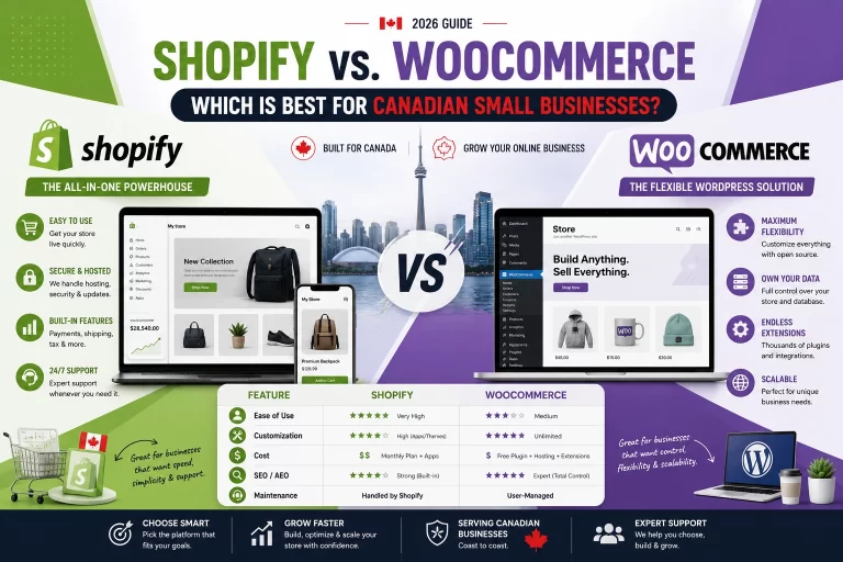 Shopify vs WooCommerce Canada
